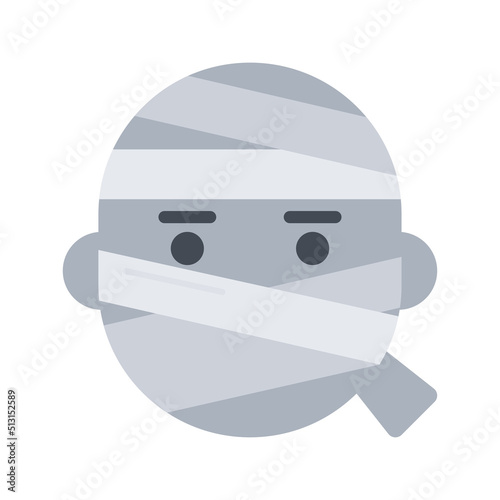Mummy  vector flat icon for web isolated on white background EPS 10 file