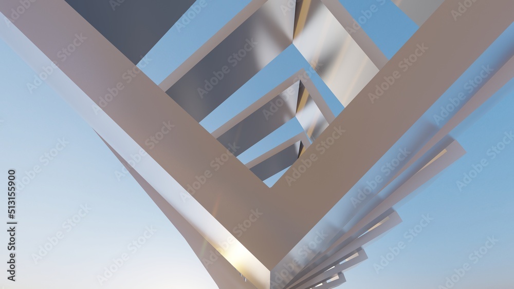 Obraz premium Abstract background geometric shapes in design 3d render