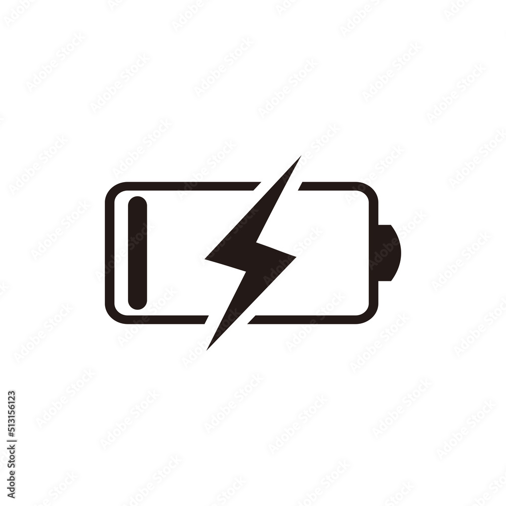 Battery charging icon, vector illustration symbol Battery charging icon, vector illustration symbol