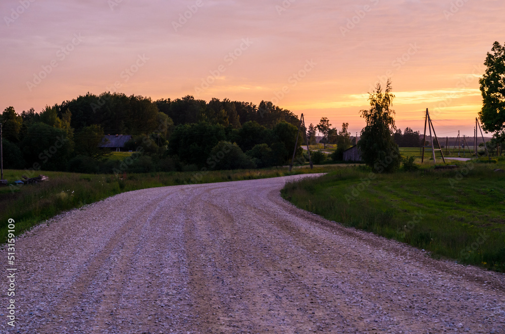 the streets in the village in latvia15