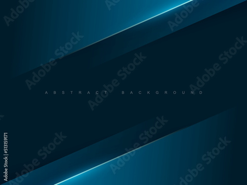dark abstract background with elegant glowing diagonal blue lines