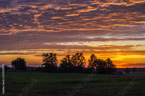 sunset in the countryside in latvia5