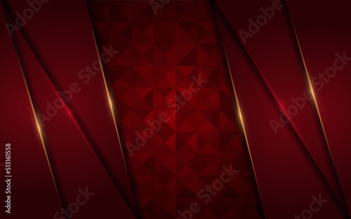 Modern dark red background with texture effect overlap layer design