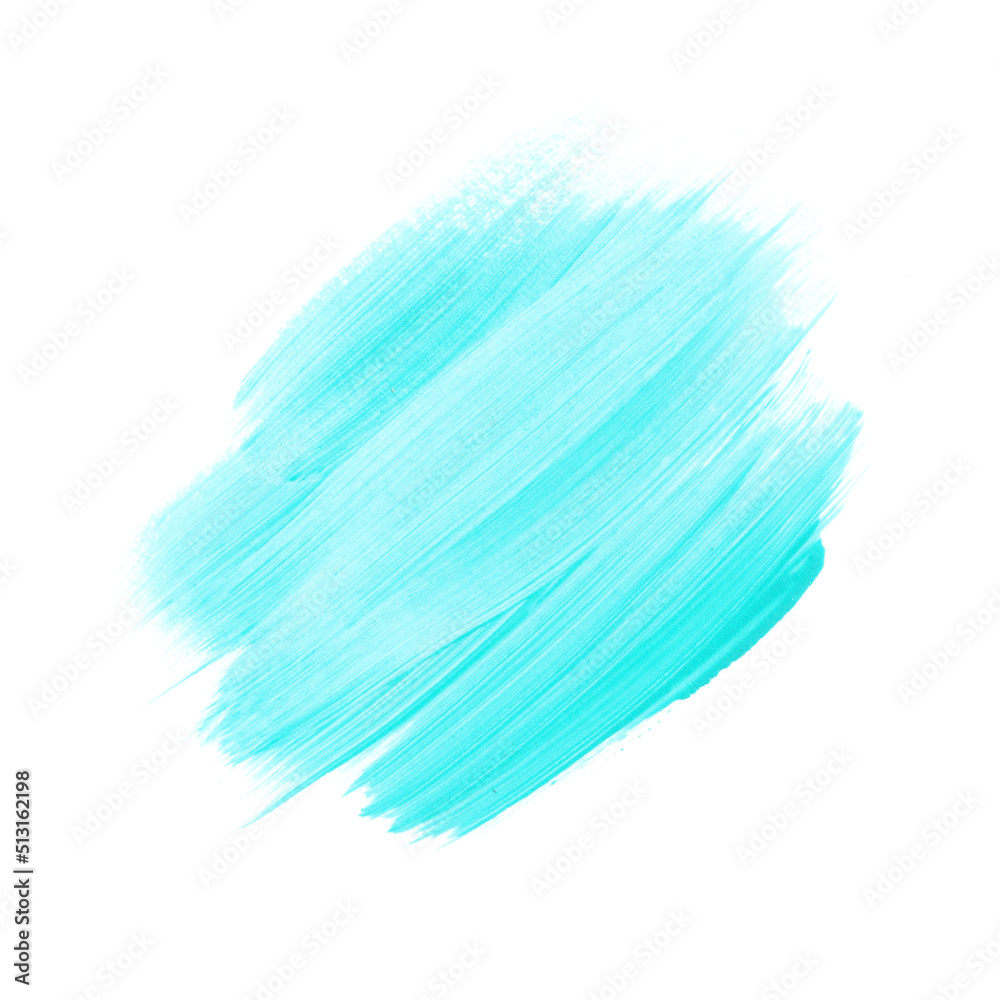 Art blue mint abstract creative paint design isolated background. Summer splash banner.