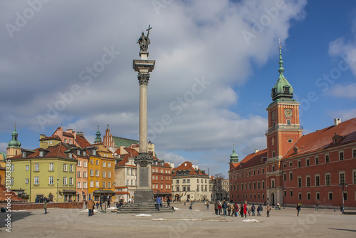 Castle Square in Warsaw, Poland 