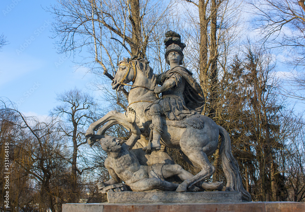 Monument of King Jan III Sobieski in Lazienki Park, Warsaw