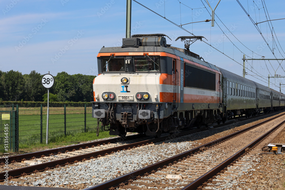 9901 of Railexperts as former NS electrical locomotive on track at Moordrecht 9901 of Railexperts as former NS electrical locomotive on track at Moordrecht