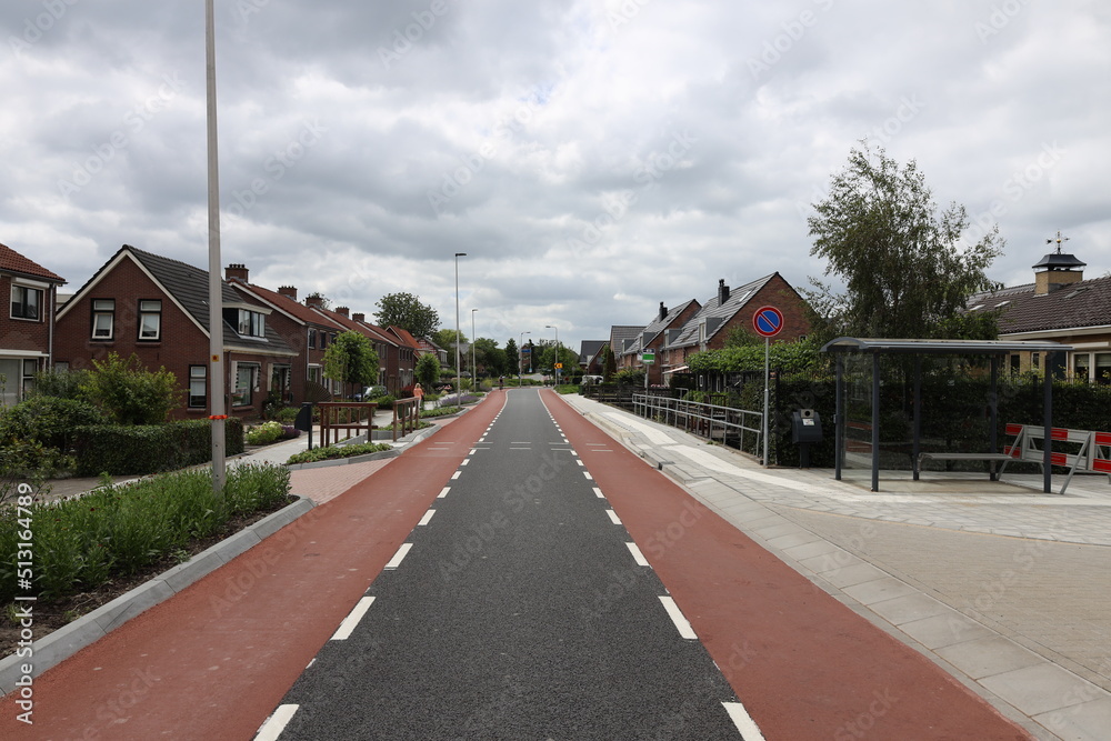 Reconstruction of the Noordelijke Dwarsweg in Zevenhuizen the Netherlands