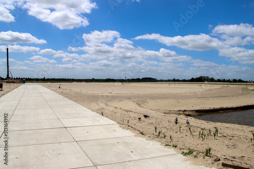 Construction of new houses with infrastructure in new residential area Westergouwe in Gouda photo