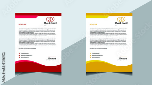 Professional Letterhead Design Template