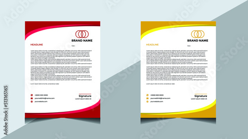 Professional Letterhead Design Template