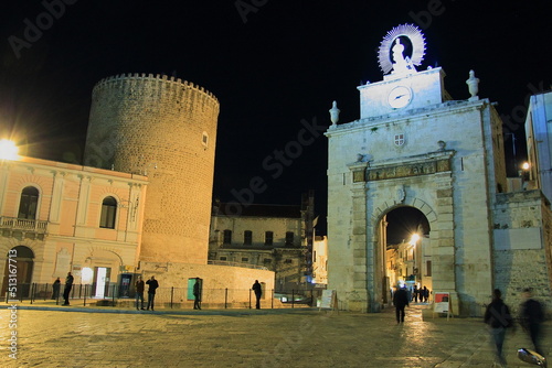 The old center of the bitonto town with his cathedral