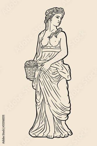 Women of ancient Greek style