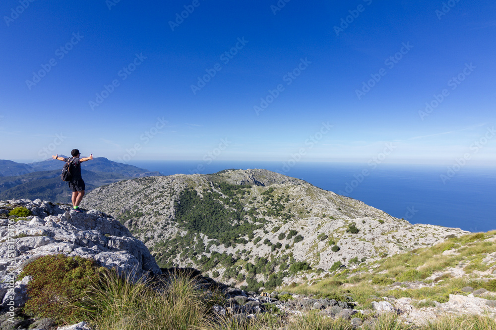 View of the mountains near Valldemosa in Mallorca (Balearic islands)