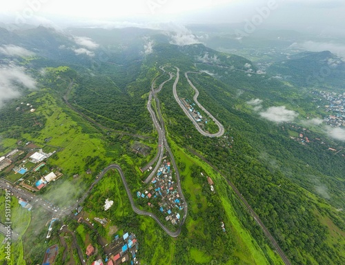 View of the most famous road and hill station in India (that is Lonavla) and Mumbai Pune Highway photo