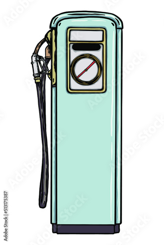 Vintage Gas Pump vector illustration