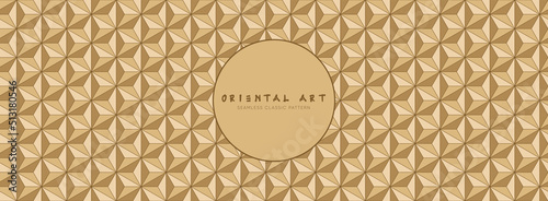 Art deco seamless pattern in geometric bohemian elegant style for background. Asian classic vector creative motif. 60s decorative ornament.