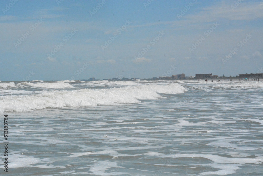 surf at the beach and jetty