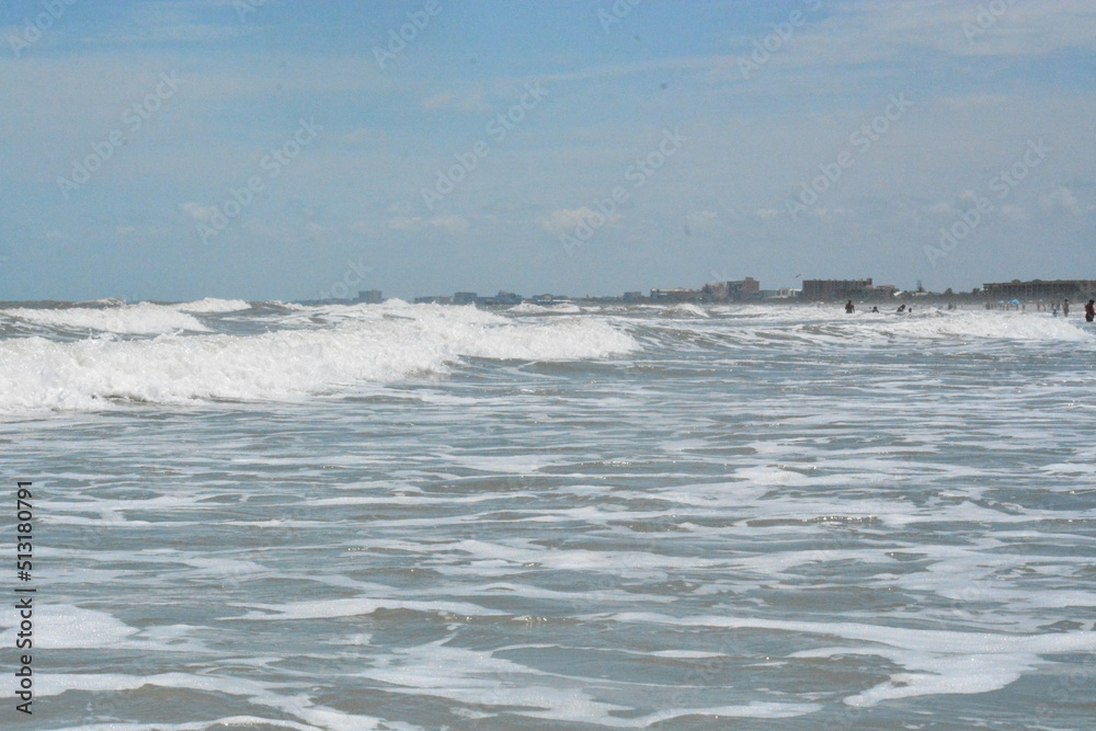 surf at the beach and jetty