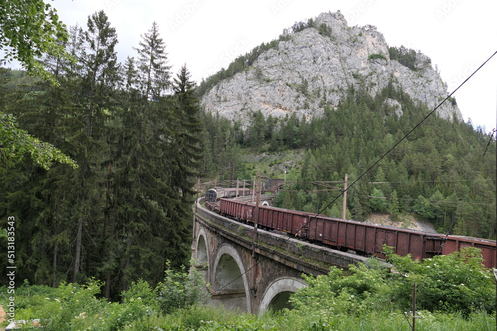 Güterverkehr über die Alpen, Semmeringbahn Güterverkehr über die Alpen, Semmeringbahn
