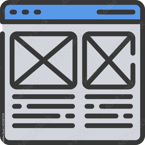 Wireframing Icon