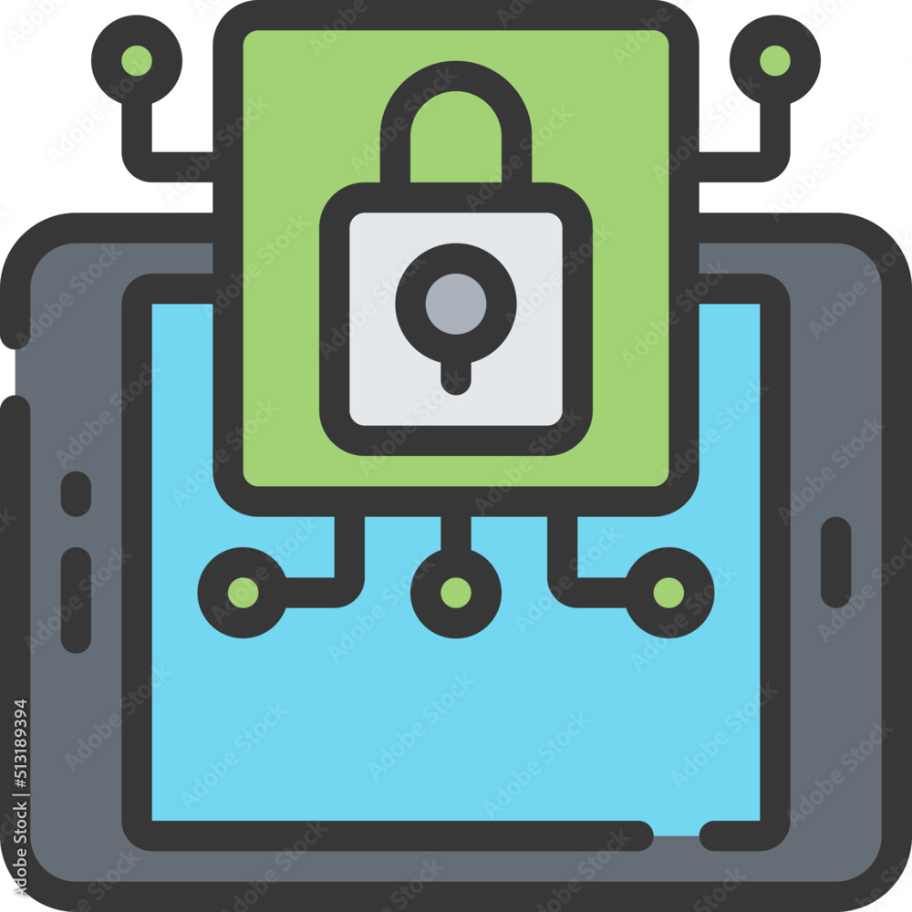 Tablet Security Icon Tablet Security Icon