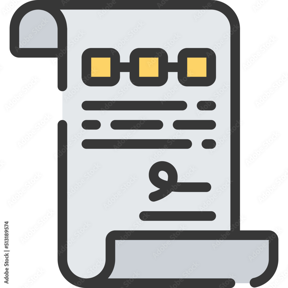 Blockchain Contract Icon Blockchain Contract Icon