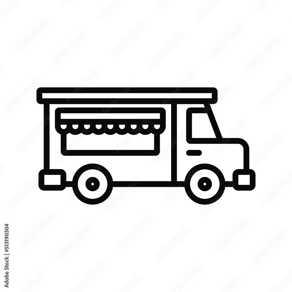 Food truck icon. vector illustration