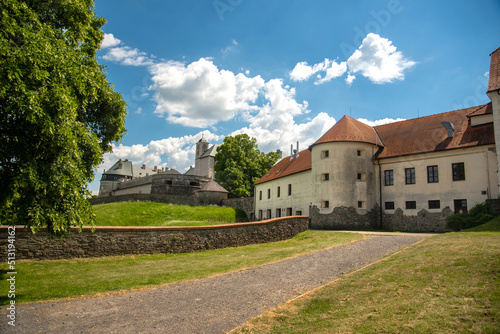 Beautiful historic castle in Slovakia, Cerveny kamen castle. 