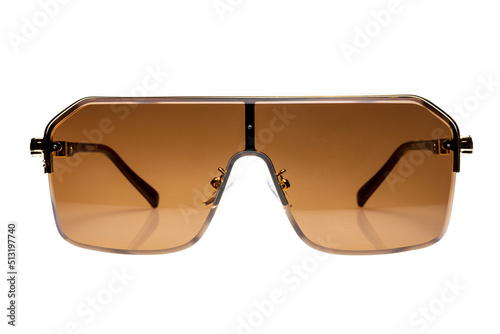 okulary przeciwsłoneczne aviatorki męskie na białym tle