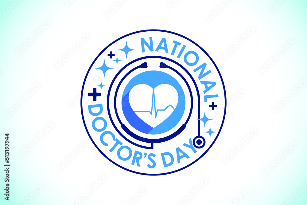 National doctors day. World doctors day template. Vector illustration. National doctors day. World doctors day template. Vector illustration.