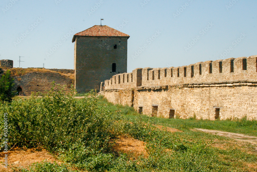Akkerman fortress in Bilhorod-Dnistrovskyi. Odessa region, Ukraine