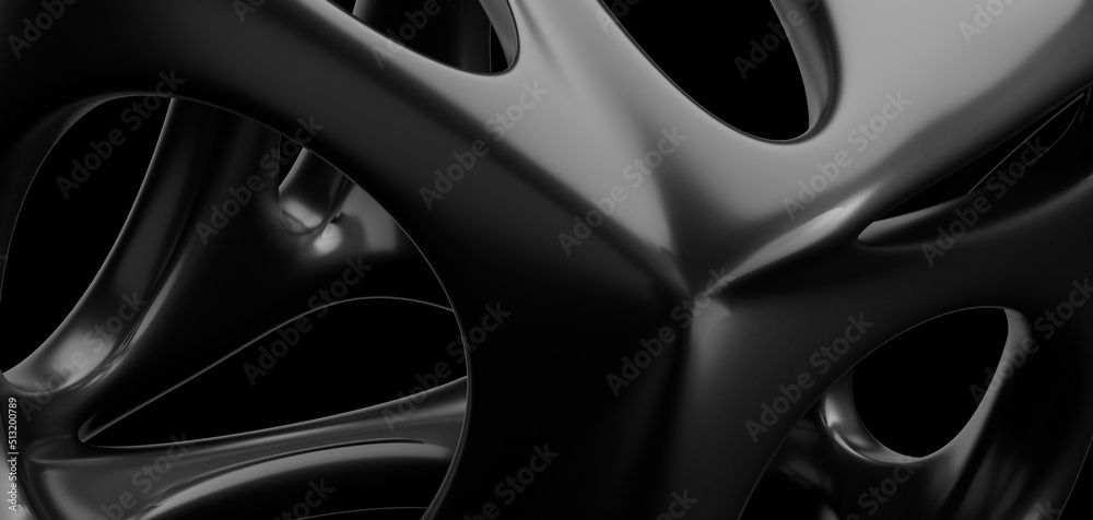Wavy fabric on a white background. 3D rendering. Wavy fabric on a white background. 3D rendering.