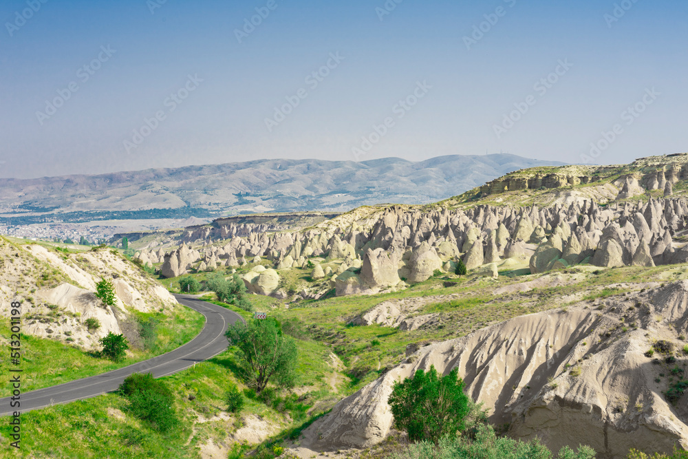 Fototapeta premium Cappadocia Cave city Uchhisar Landscapes of Cappadocia Tourist Turkey