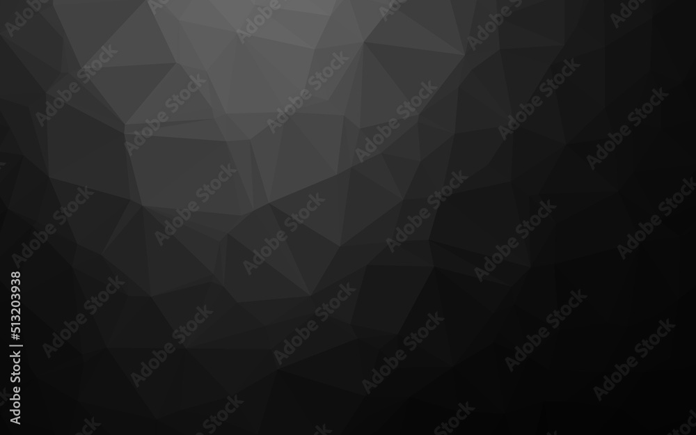Dark Silver, Gray vector triangle mosaic cover. Dark Silver, Gray vector triangle mosaic cover.