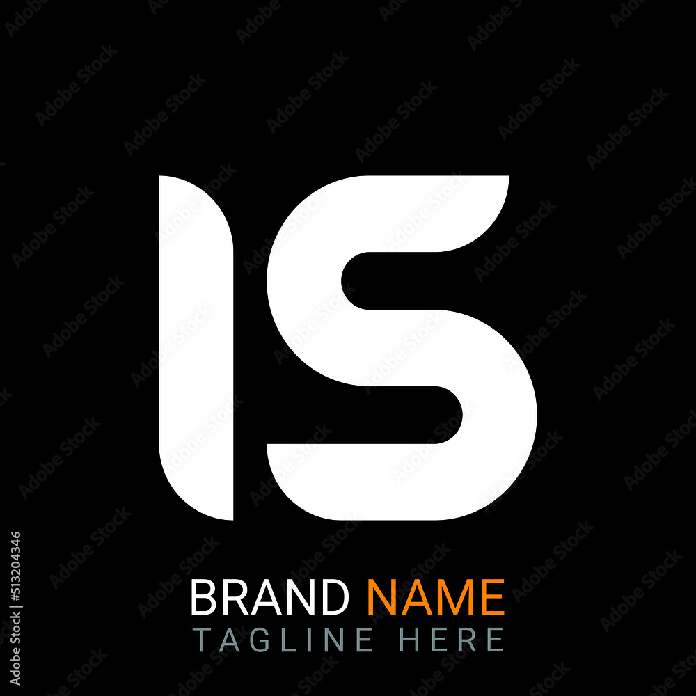 Is Letter Logo design. black background. Is Letter Logo design. black background.