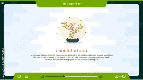 Course layout, Assessment, e-learning template, User Interface, UI, UX, education, training module, Editable icons