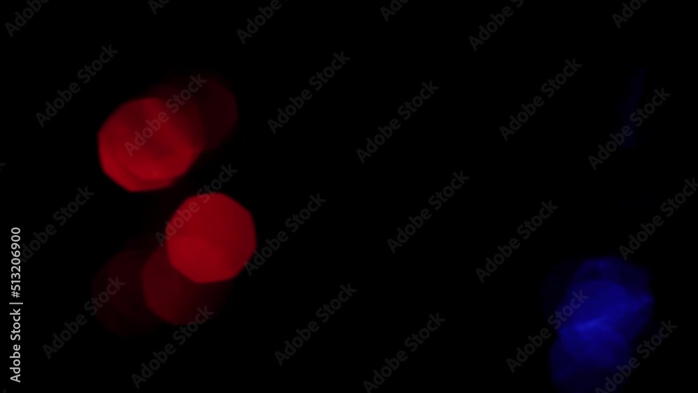 Flashing bokeh lens flare light leak overlay elegant animation Stock