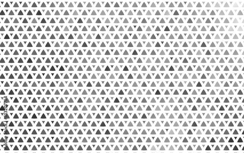 Light Silver, Gray vector seamless background with triangles.