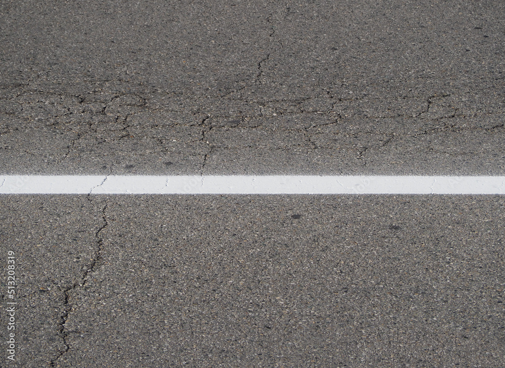 Fototapeta premium white lane marking line sign