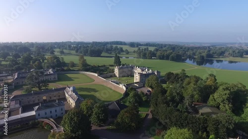 Areal shot of the countryside
