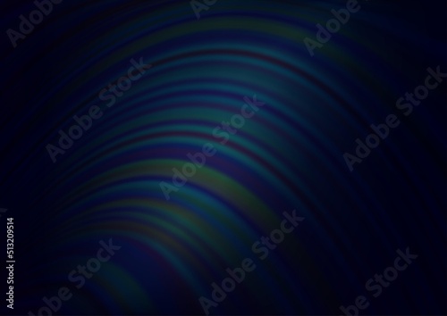 Dark BLUE vector pattern with bubble shapes.