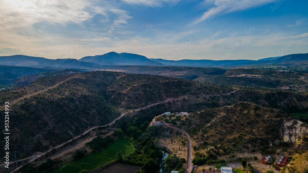 Mountains aerial dron view
