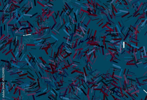 Dark blue, yellow vector pattern with narrow lines.