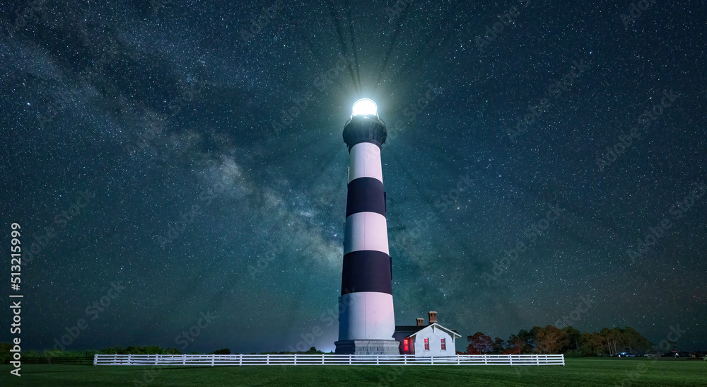  Lighthouse with Milky-way