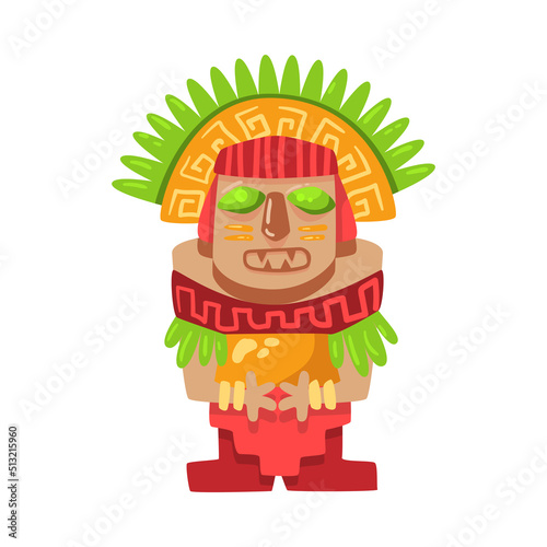 Tribal Idol Maya Composition