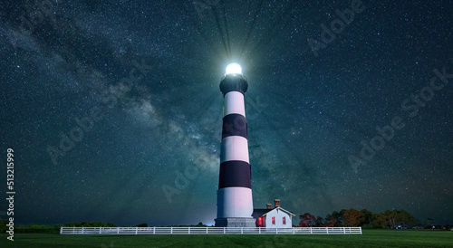  Lighthouse with Milky-way