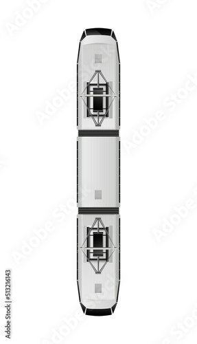 Top View Tram Composition