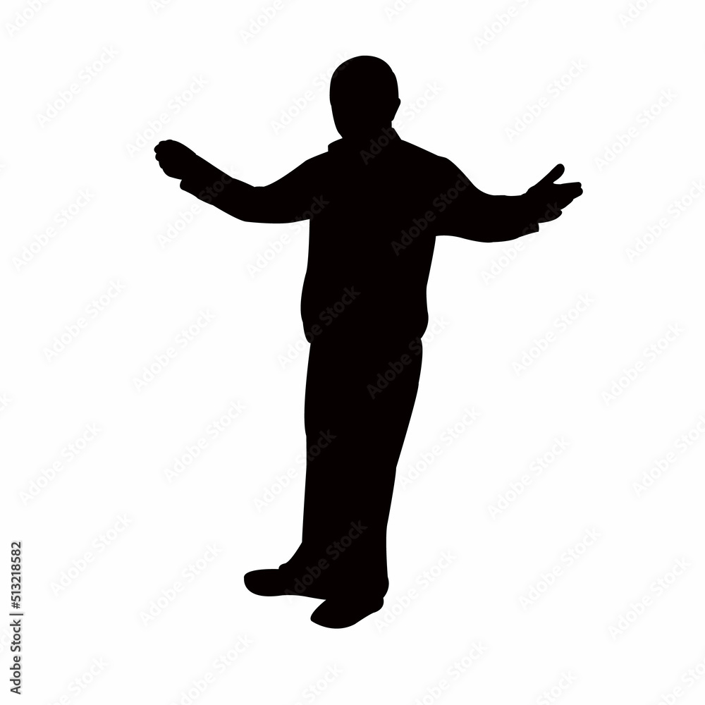 a man body silhouette vector a man body silhouette vector