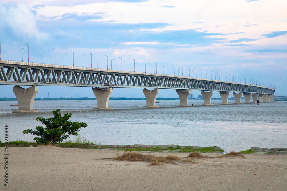 Padma Multipurpose Bridge at Padma river in Bangladesh Padma Multipurpose Bridge at Padma river in Bangladesh